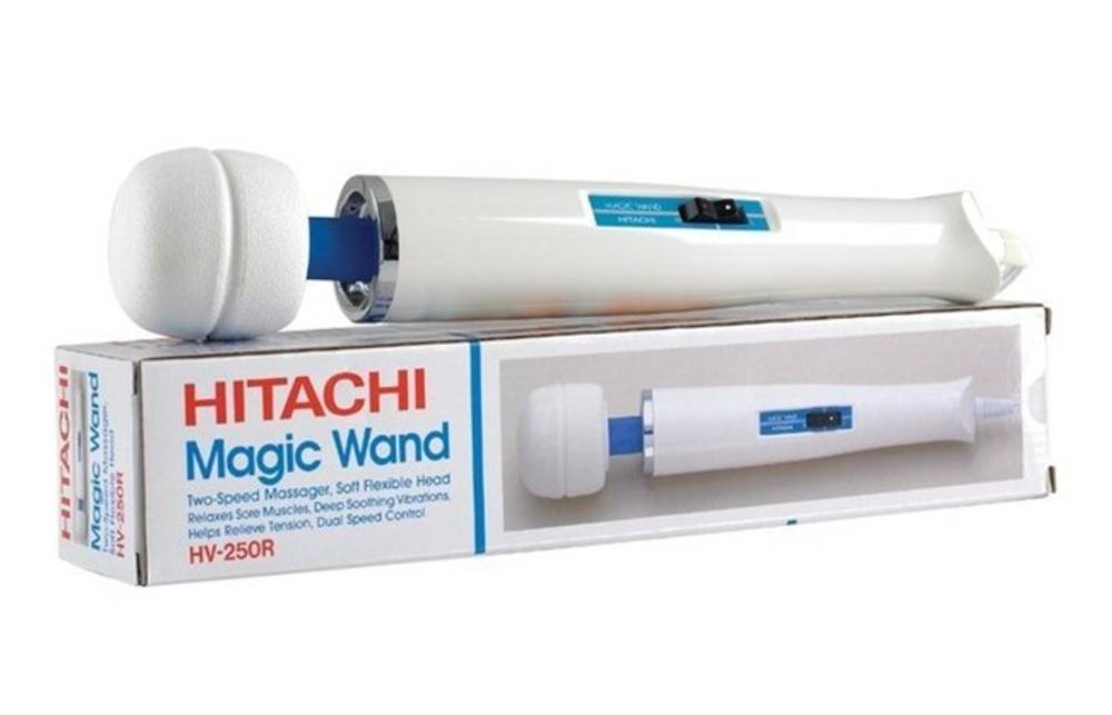 Вибромассажер Hitachi Magic Wand Original HV-250R (Цвет: белый с синим)