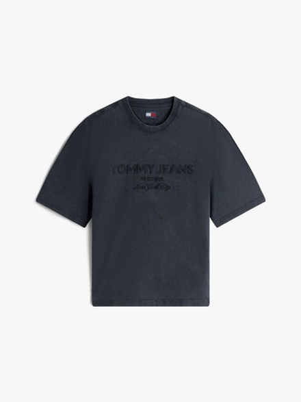 Футболка Tommy Jeans Garment-Dyed Black