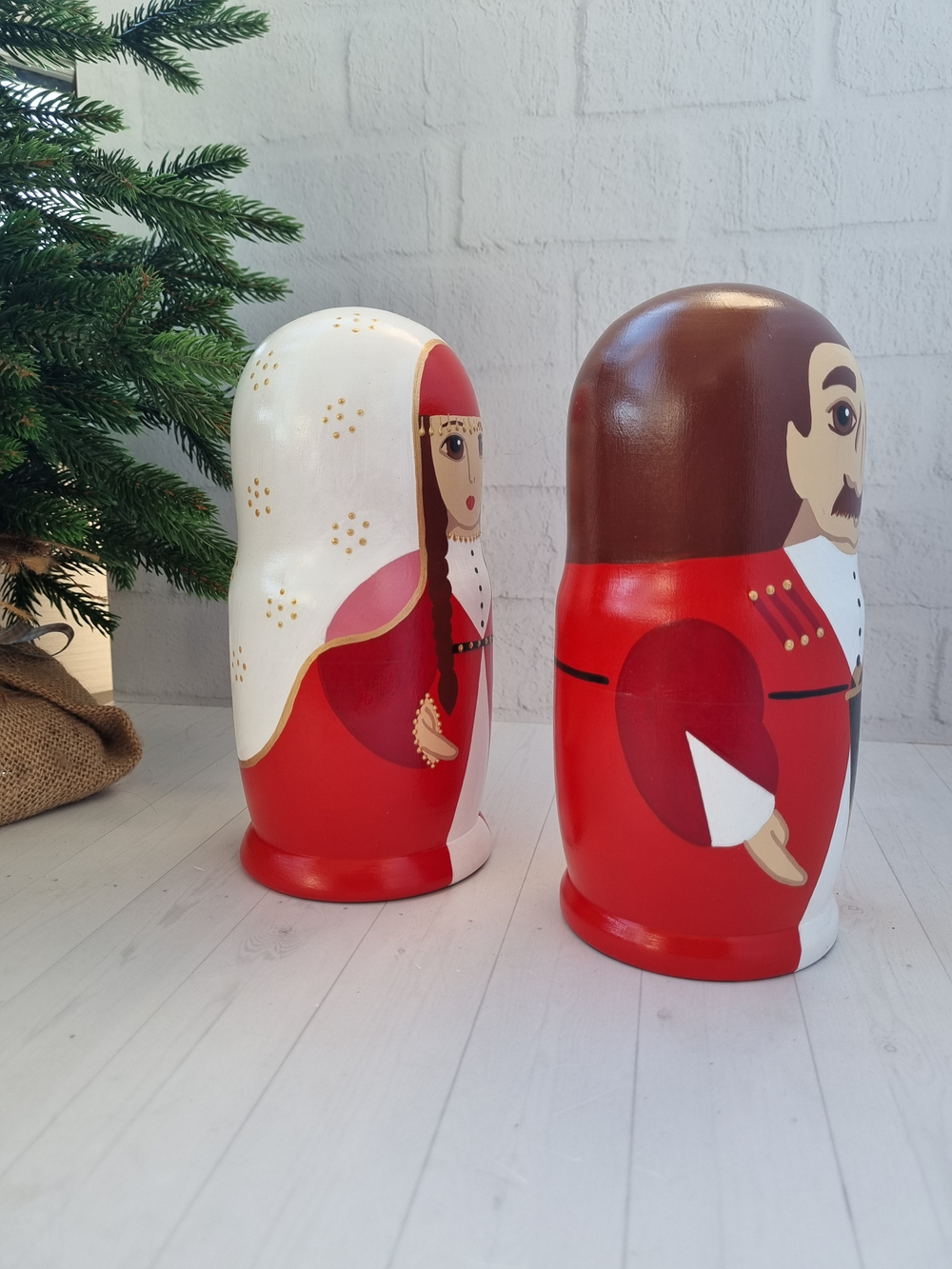 Матрёшки "Грузинская пара" 2шт 18см