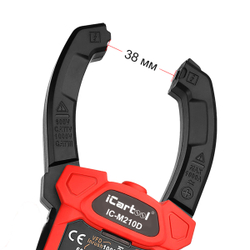 Токовые клещи постоянного/переменного тока 1000A iCartool IC-M210D