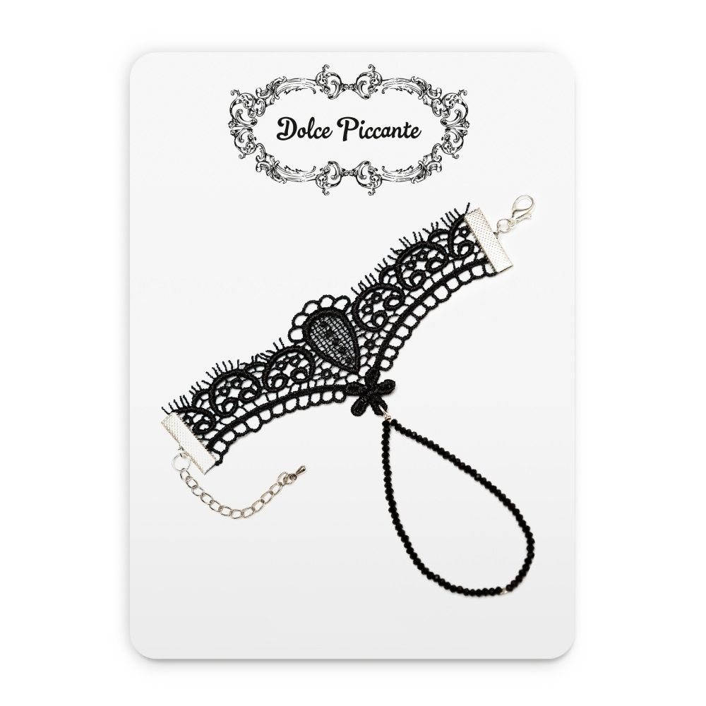 Кружевной браслет Bello fiore (Размер: S) (Цвет: черный)