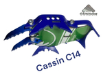 Передняя часть кошки в сборе Cassin C14 , подходит для PETZL Lynx/ BRS / 30ХГСА /3мм /Синий/ вес 235 гр.