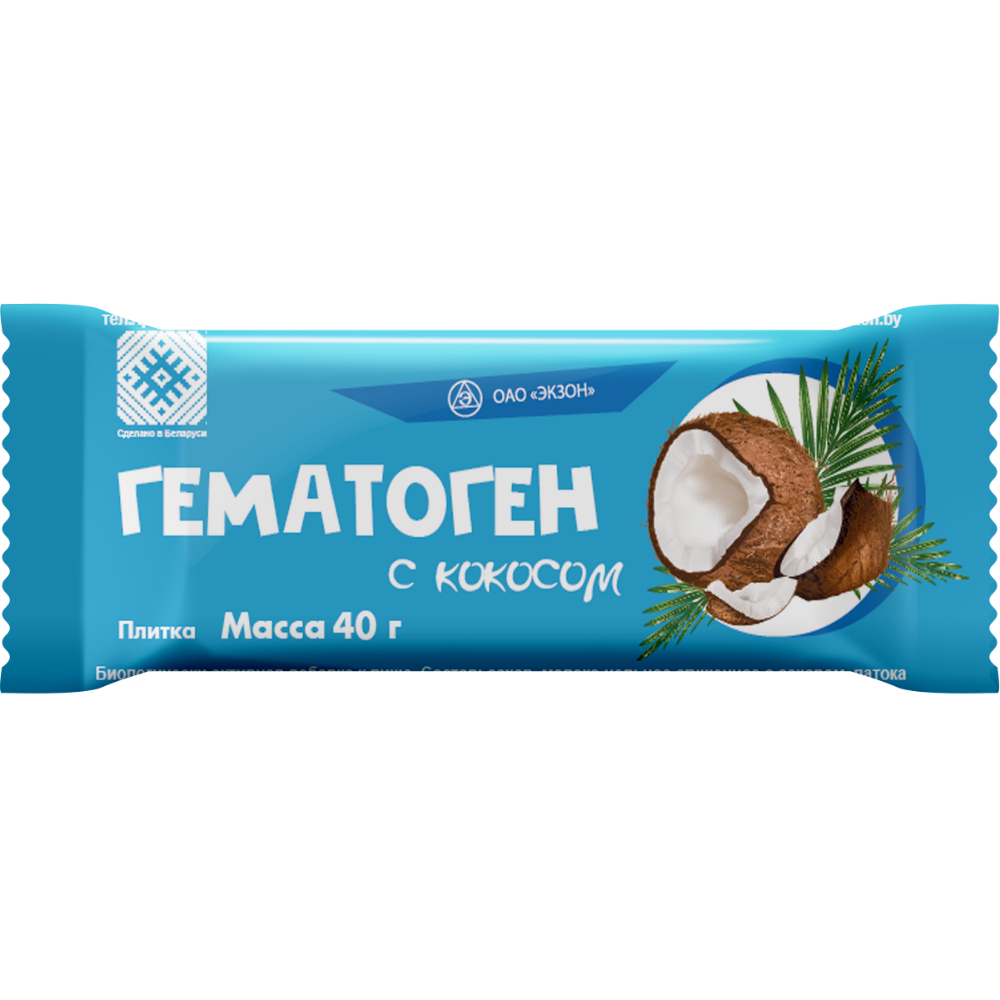 Гематоген с кокосом 40г Экзон