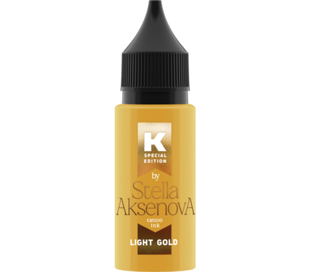 Light Gold КРАСКА Tattoo Ink by Stella Aksenova