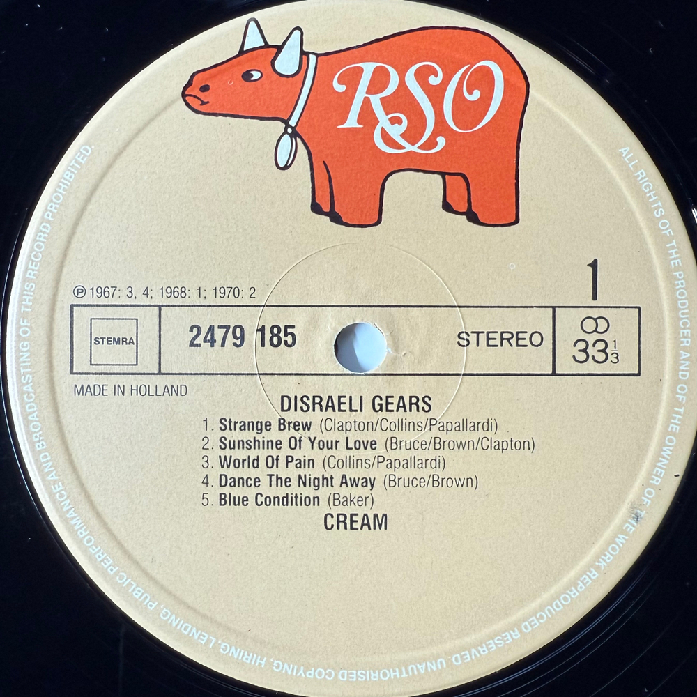 Cream – Disraeli Gears (Голландия)