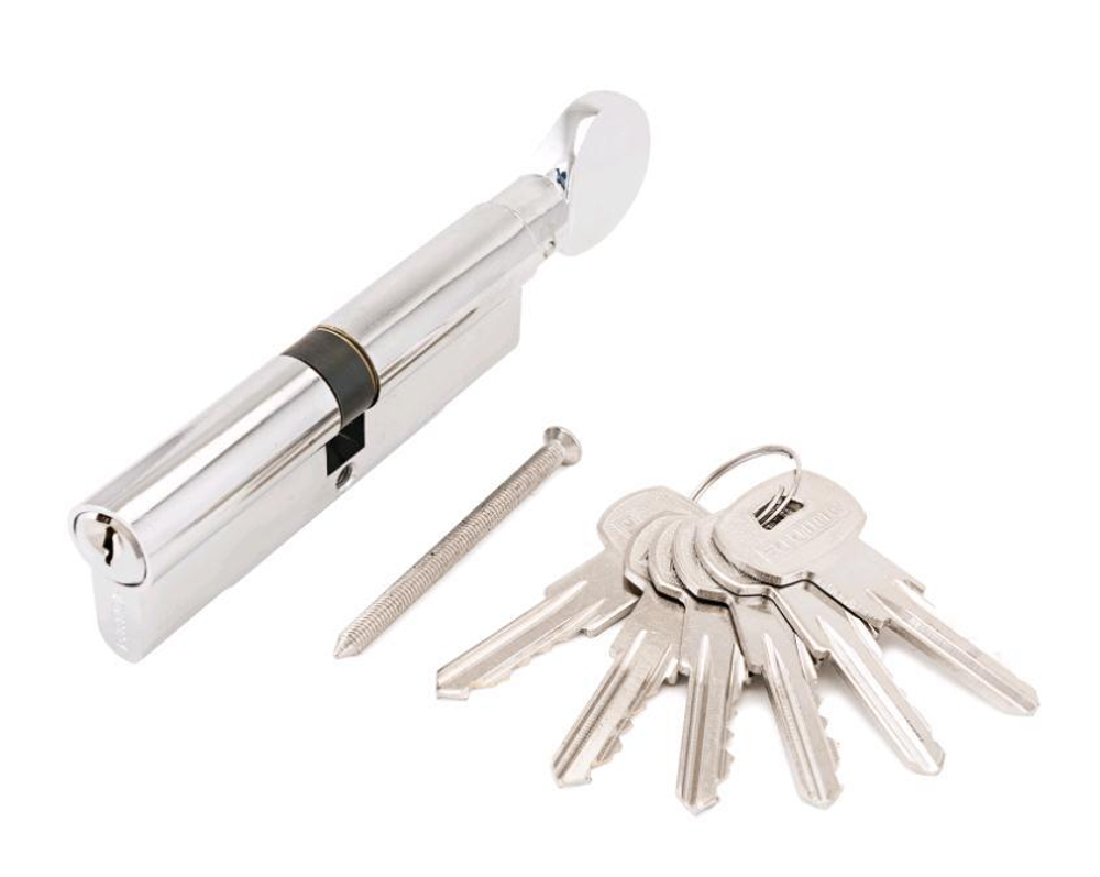 Механизм цилиндровый АЛЛЮР A.G.100-6К СP хром /англ.кл/верт. (45*10*45)  1276