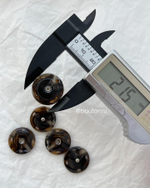 Кнопка под рог темно-коричневая