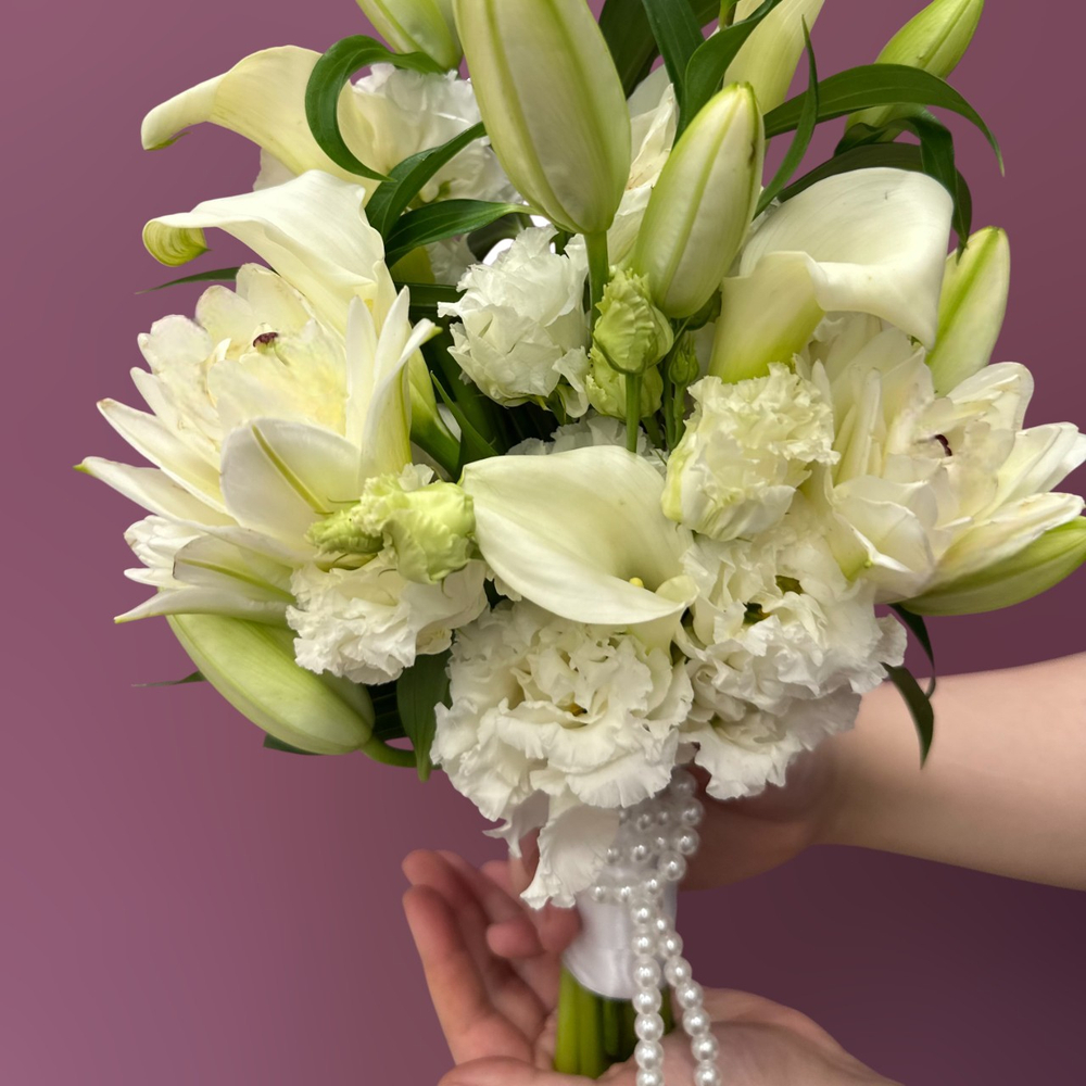 Букет невесты с лилиями и каллами #51