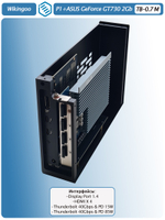 Внешняя видеокарта EGPu Wikingoo P1 + Asus GT730, Thunderbolt 3/4.