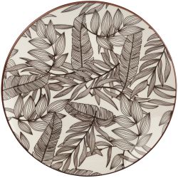 Тарелка White Fox WF-TRD23 обеденная фарфор Тропики D 23 см | White Fox