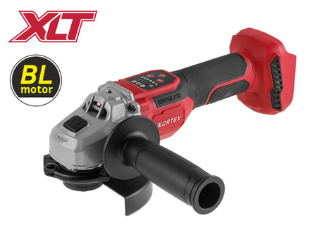 Аккум. углошлифмашина WORTEX CAG 1812-2 SE в кор. XLT SOLO БЕСЩЕТ., 18 В, 125 мм, 3000-8500 об/мин
