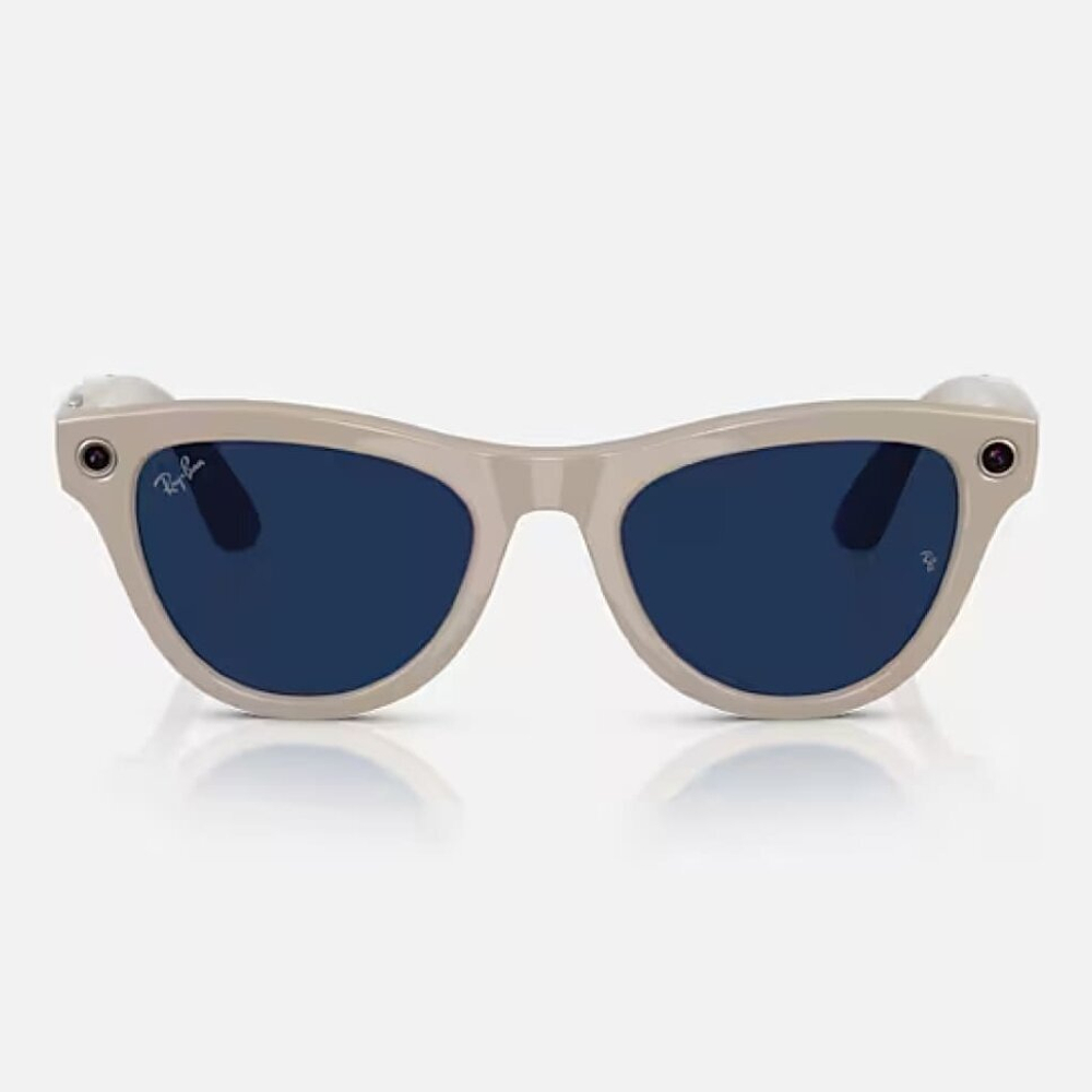 Ray-Ban Meta Skyler ( Цвет оправы - белый мел, цвет линз - сапфировый )