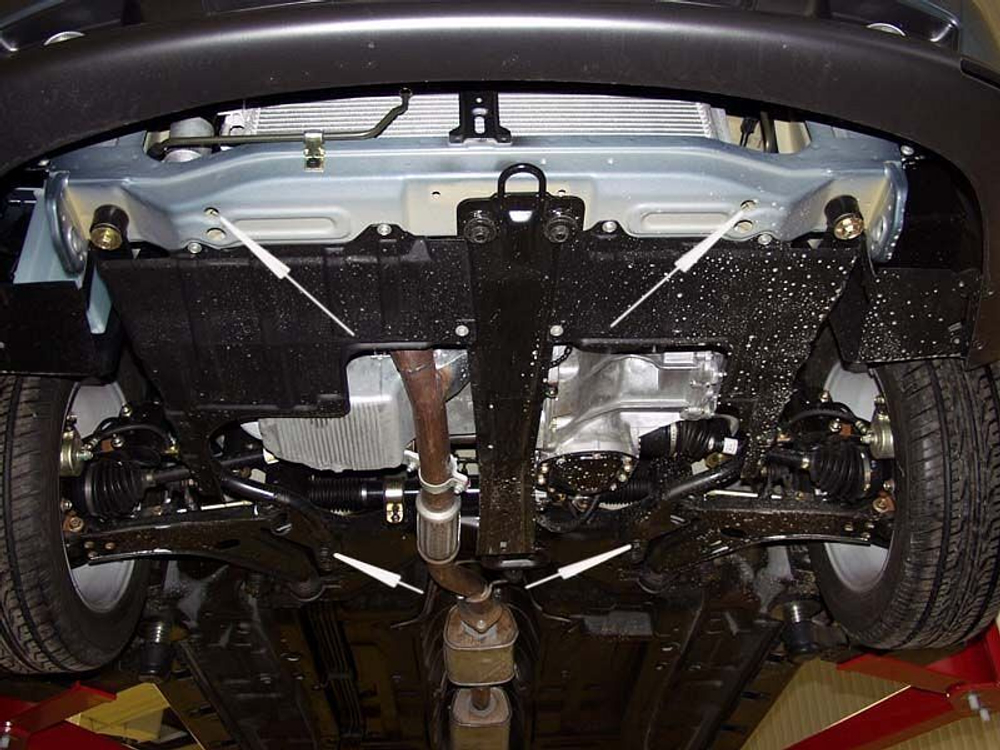 Защита картера и КПП Sheriff для Chevrolet Evanda I (V200) 2004-2006 арт.04.0697