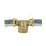 Тройник для МП/PE-X труб латунь пресс Дн 32х3/4"х32 ВР RM154 Giacomini RM154Y050