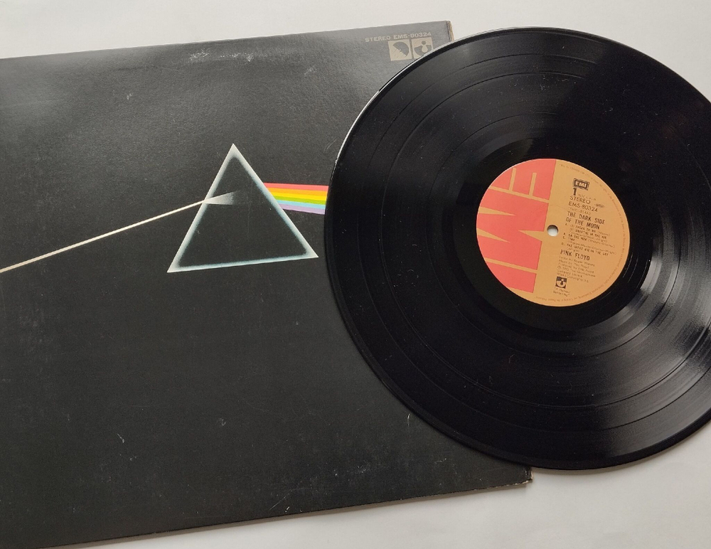 Винтажная виниловая пластинка LP Pink Floyd The Dark Side Of The Moon (Japan 1974) (No Obi) 2 Press