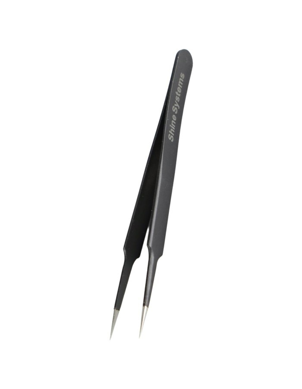 Shine Systems Пинцет металлический с тонким прямым кончиком