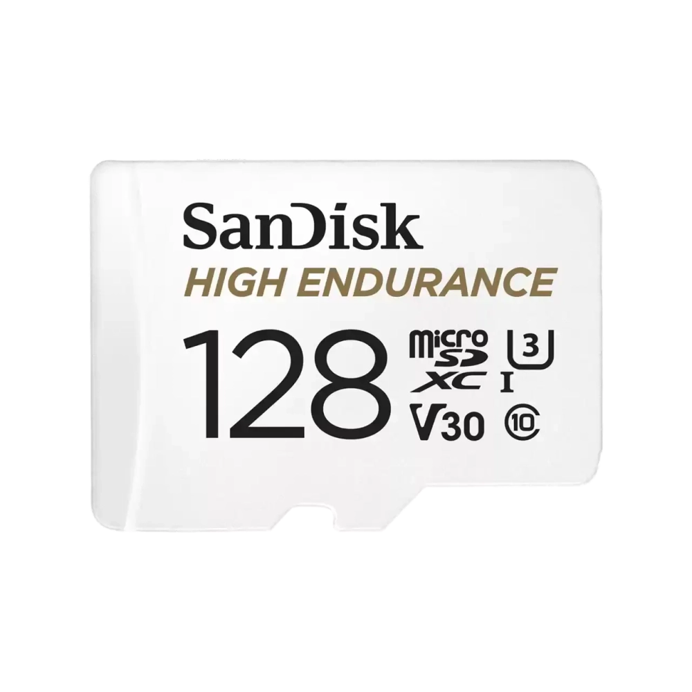 Карта памяти SanDisk High Endurance MicroSDXC 128GB UHS-I U3 V30, R/W 100/40 МБ/с