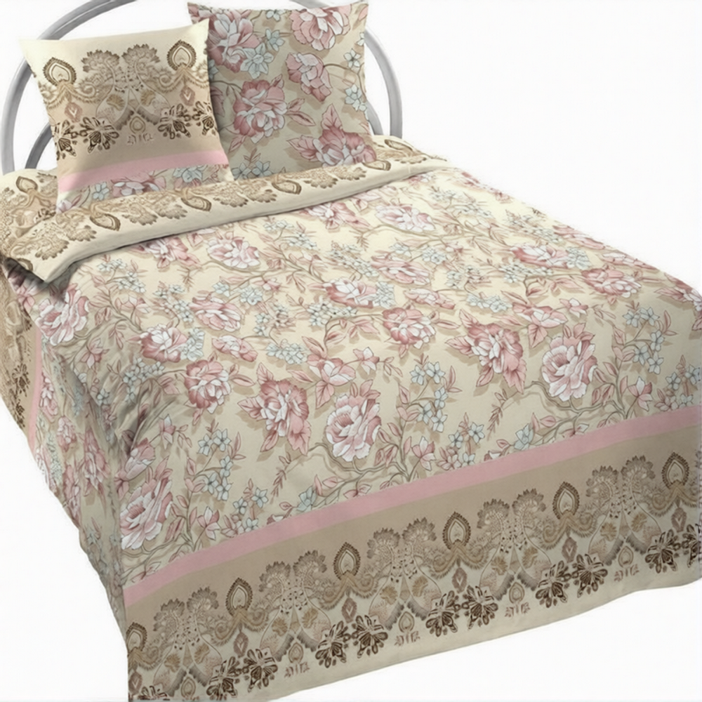 Комплект постельного белья "П37. 9295 (розовый)", бязь Шуйская Премиум, 100% хлопок. Комплект постельного белья "П37. 9295 (розовый)", бязь Шуйская Премиум, 100% хлопок.