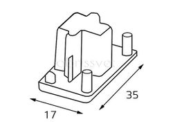 Заглушка для трека Italline WSO WSO 72 white
