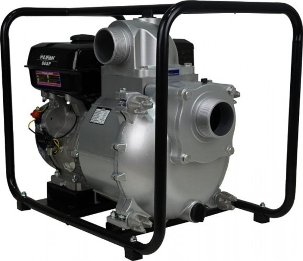Мотопомпа бензиновая LIFAN 80SP для грязной воды 80SP