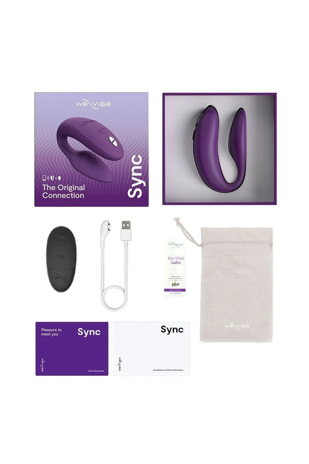 We-Vibe Sync 2 - Вибратор для пар с приложением и пультом ДУ