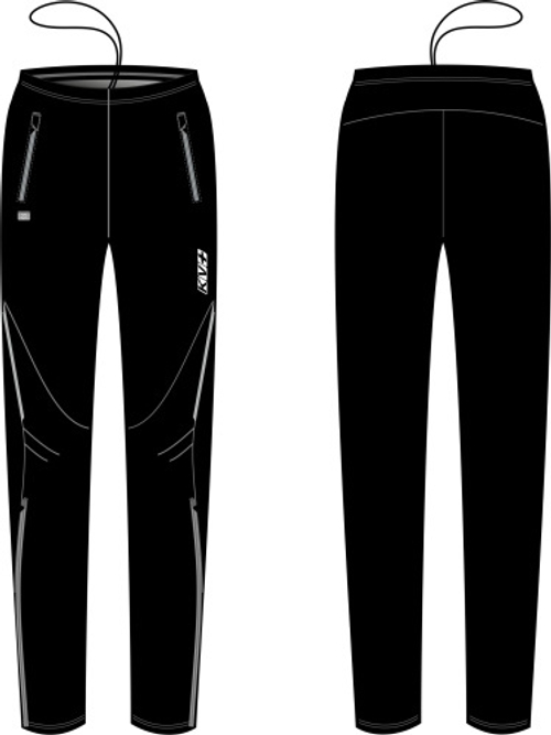 Брюки разминочные KV+ TORNADO black, мужские, 22V105.1