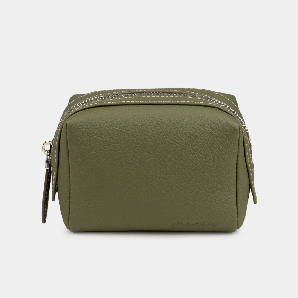 Несессер Mignon из кожи теленка, зеленого цвета