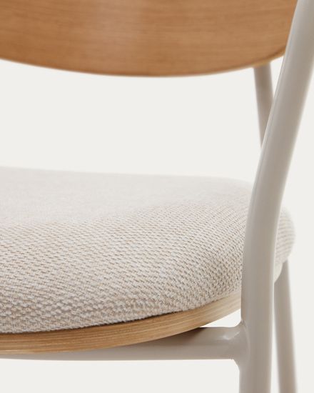 Maureen Штабелируемый стул из дубового шпона с бежевыми ножками La Forma Испания 