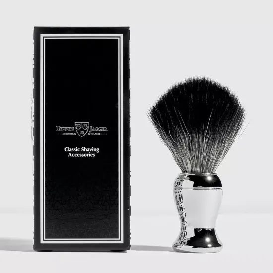 Помазок Edwin Jagger, хром, искусственный ворс, 21SB729CR