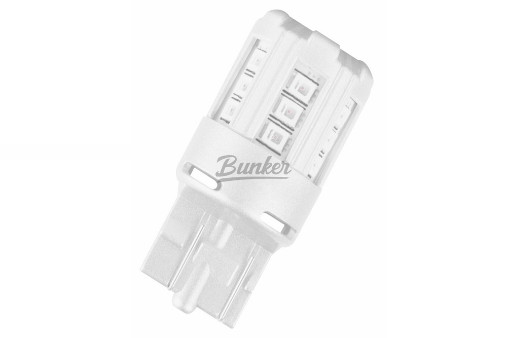 7715YE-02B Лампа 1W 12V W3X16Q 5XBLI2 4M standart retrofit/оранжевый/W21/5W Osram