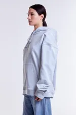 Худи Гербарий Василек Light серо-голубое
