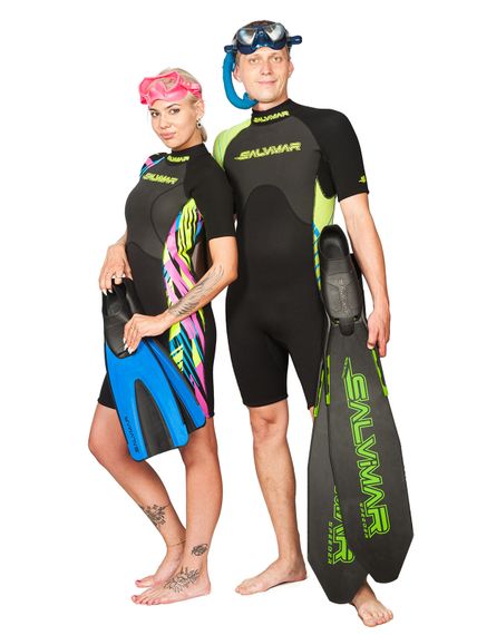 Короткий женский гидрокостюм для серфинга Salvimar Riviera Short lady 3 мм