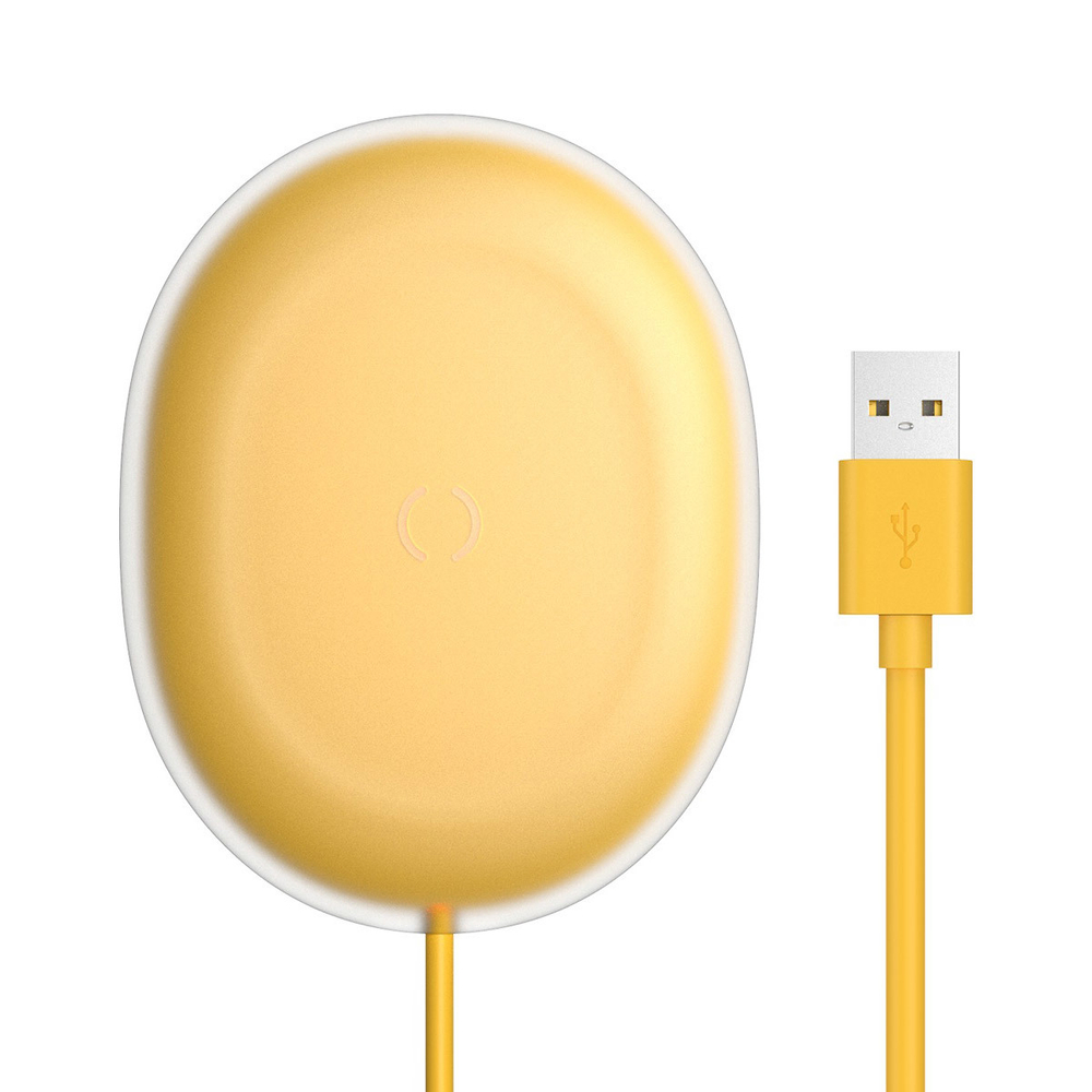 Беспроводная зарядка Baseus Jelly Wireless Charger 15W - Yellow