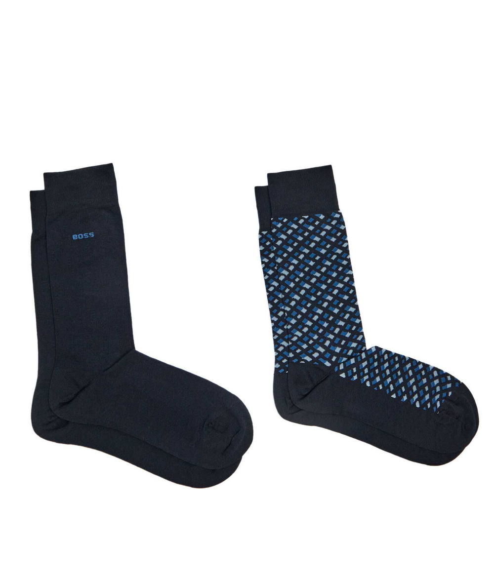 Носки 2 пары Monogram CC BOSS BLACK - черный(50515141)