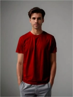 Футболка однотонная базовая хлопок унисекс Баракаттекс