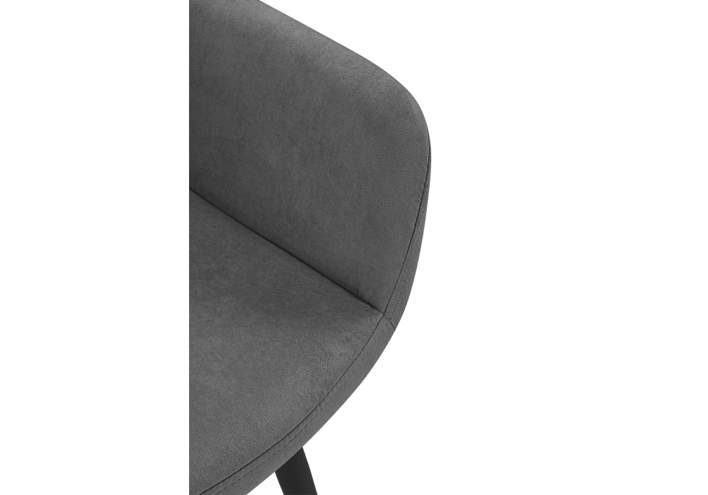 Стул на металлокаркасе Woodville Флюид темно-серый (zd 995), черный