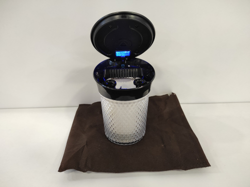 HT-849 / Пепельница-стакан хрусталь, белый (с подсветкой) HT-849 (1 шт.) =