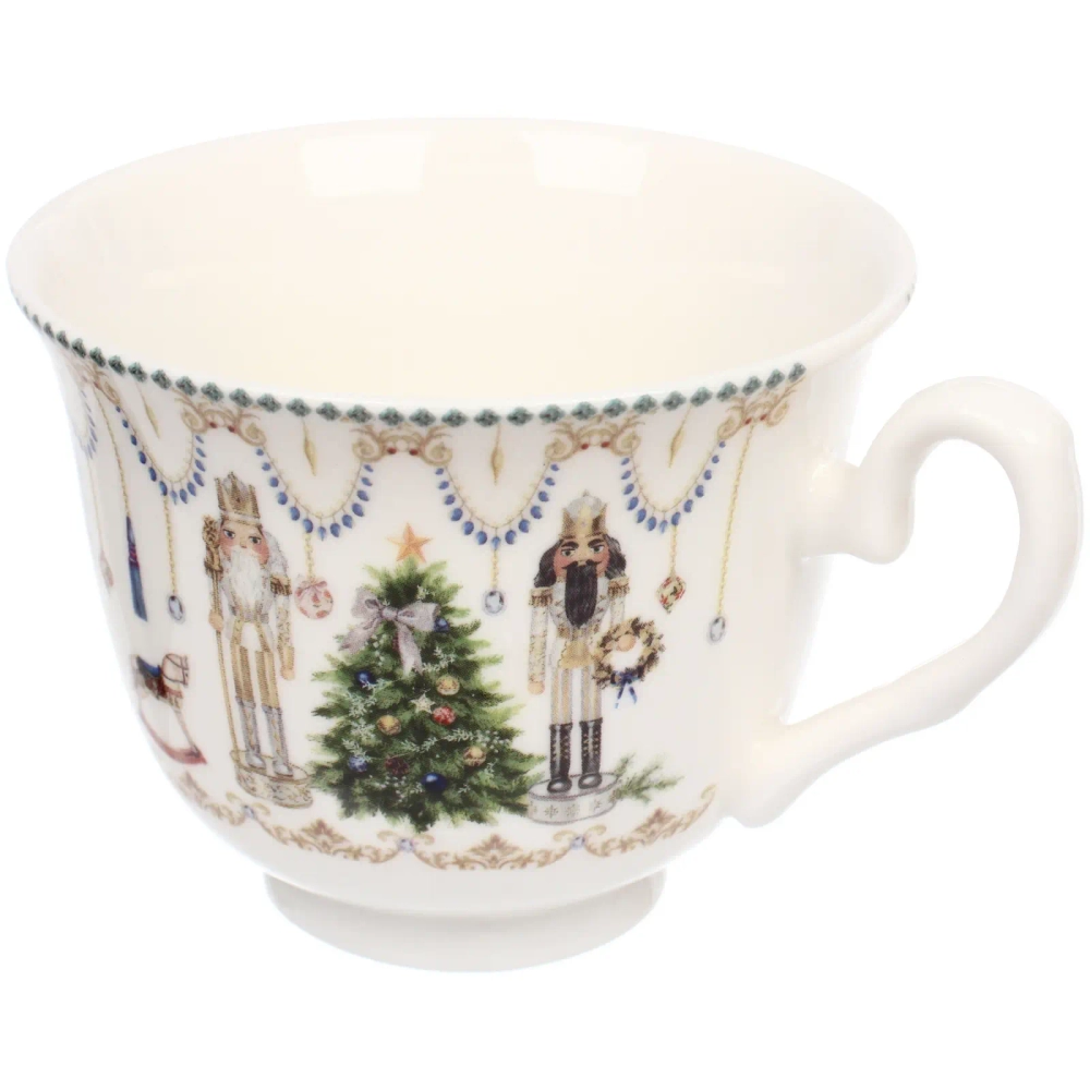 Чайная пара керамическая «Щелкунчик» (кружка 220мл+ блюдце) в подарочной коробке