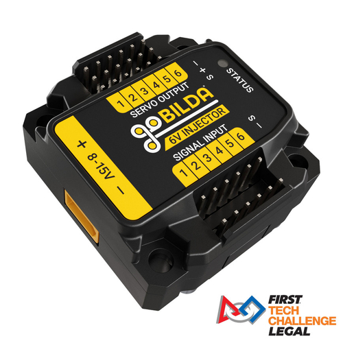 6V Servo Power Injector (6 Channel, 8-15V Input)