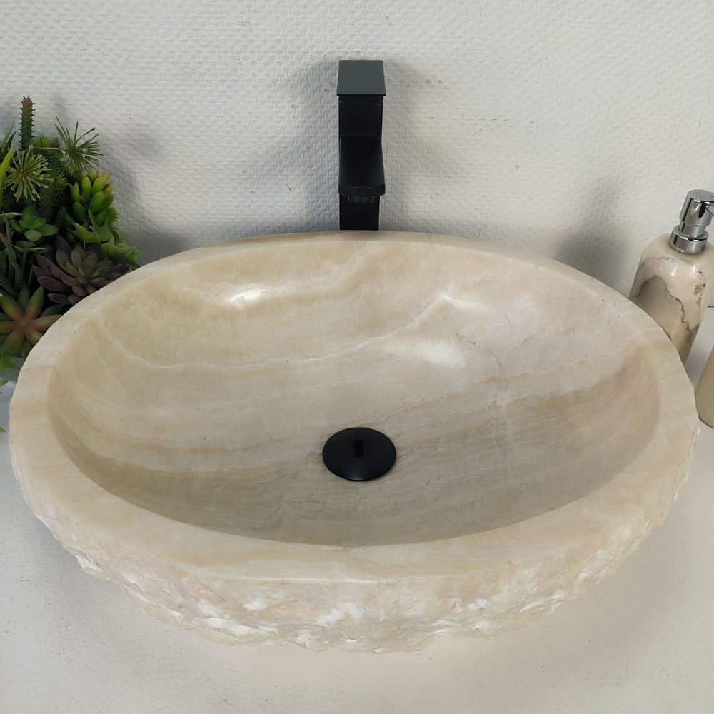 Раковина из оникса Erozy White EO-64263 52*43*14 0213