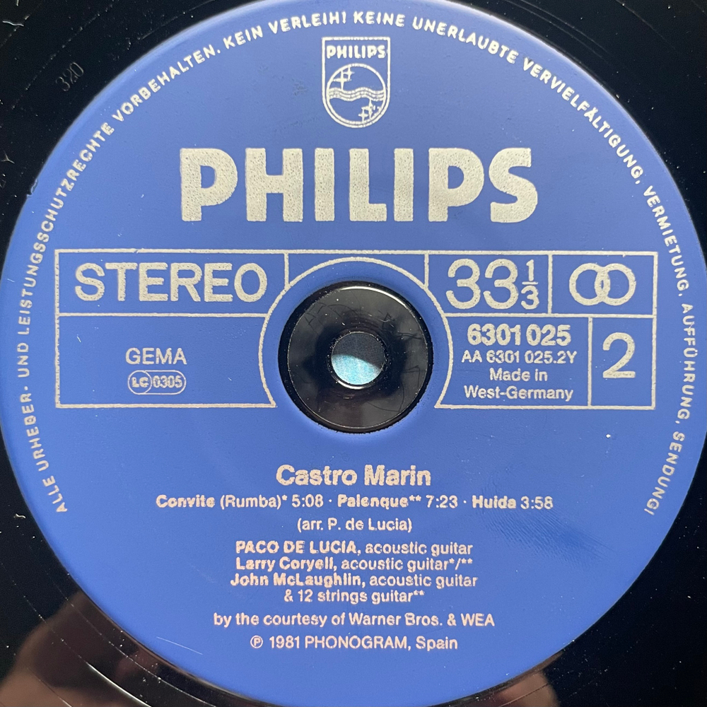 Paco De Lucia - Castro Marin (Германия 1981г.)