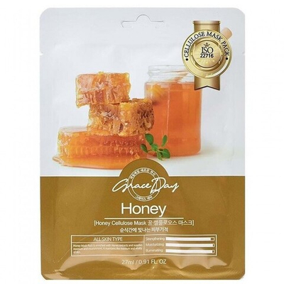 Тканевая маска с экстрактом меда, 27мл, Grace Day