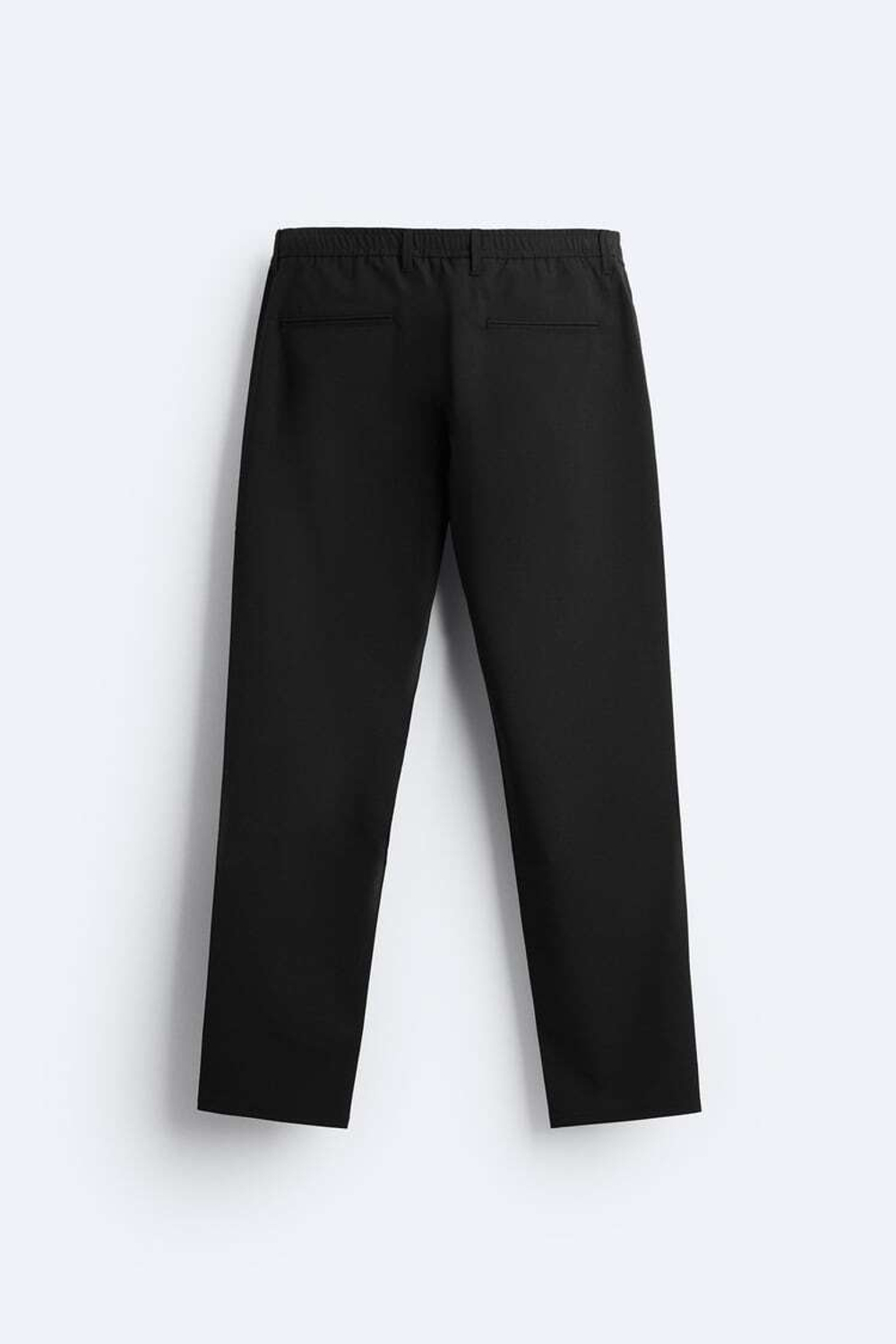 ZARA БРЮКИ SLIM FIT COMFORT, ЧЕРНЫЙ