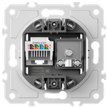 Механизм розетки RJ45/TV cat.6, ClassE-8/0-2400 МГц, серия DB