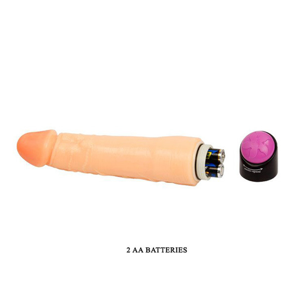 Вибромассажер-реалистик 20см с гибким хребтом Baile BW-006054