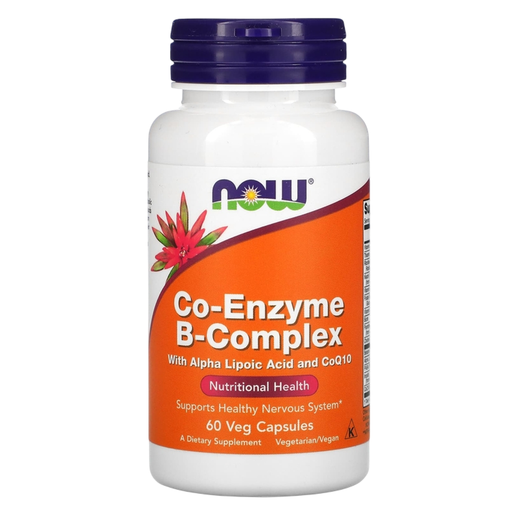 Now Foods Co-Ensyme B-Complex 60 Veg Capsules , Коэнзим В-Косплекс