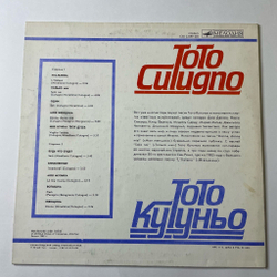 Винтажная виниловая пластинка LP Toto Cutugno Тото Кутуньо (СССР 1985)