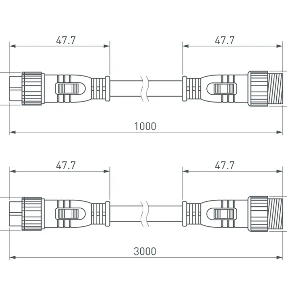 Коннектор питания ARL-LINE-3pin-3000-CON-MF (230V) (Arlight, IP66 Пластик, 3 года) 038888