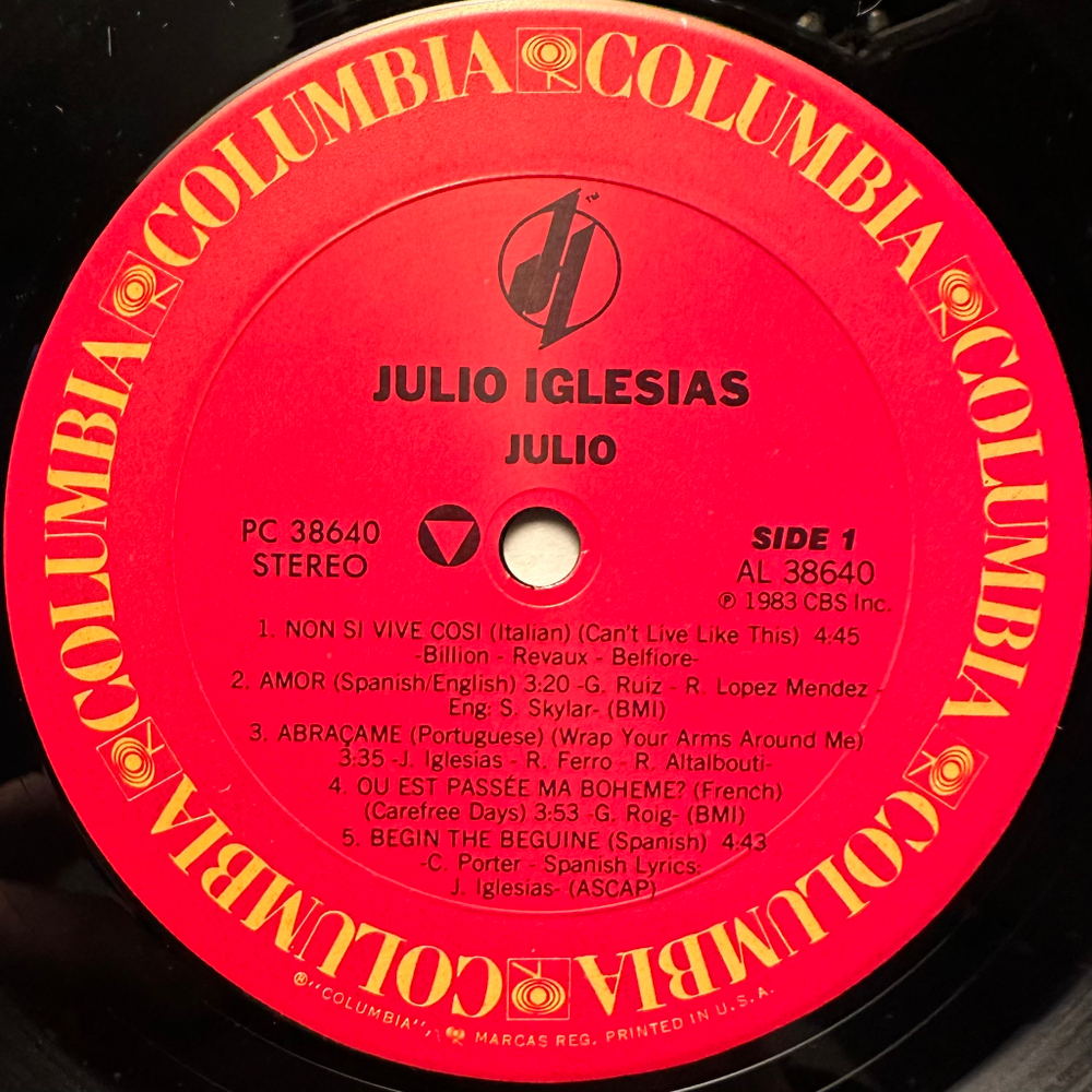 Julio Iglesias - Julio (США 1983г.)