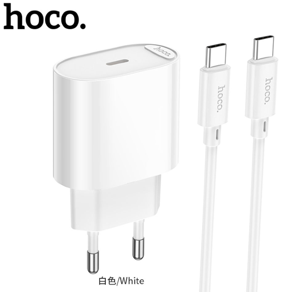 C109A(PD20W) Fighter single port PD20W charger set(C to C)(EU)